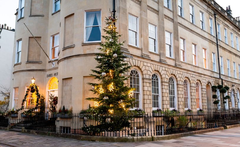 Dukes Hotel Bath at Christmas